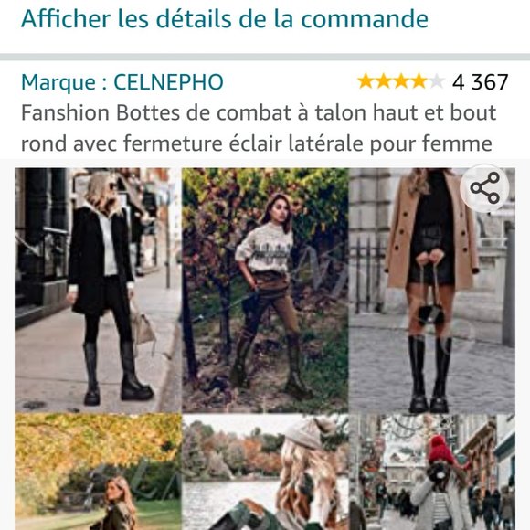 CELNEPHO - Botte de combat Gothique - - Picture 3 of 4